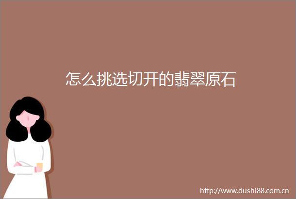 怎么挑选切开的翡翠原石
