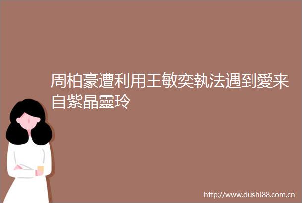 周柏豪遭利用王敏奕執法遇到愛来自紫晶靈玲