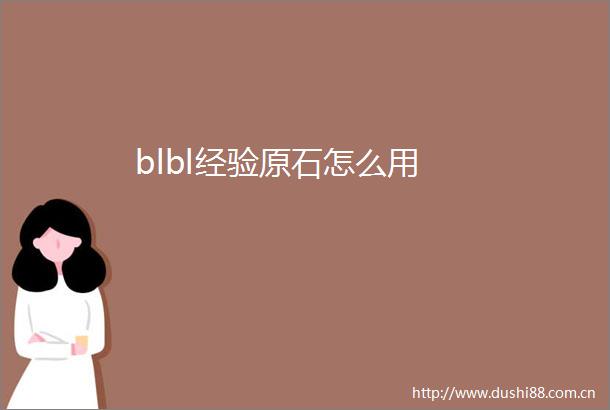 blbl经验原石怎么用