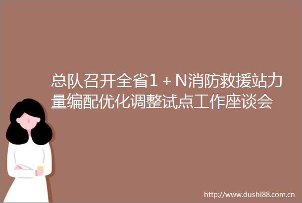 总队召开全省1＋N消防救援站力量编配优化调整试点工作座谈会