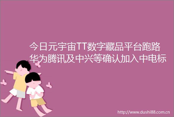 今日元宇宙TT数字藏品平台跑路华为腾讯及中兴等确认加入中电标协元宇宙工委会