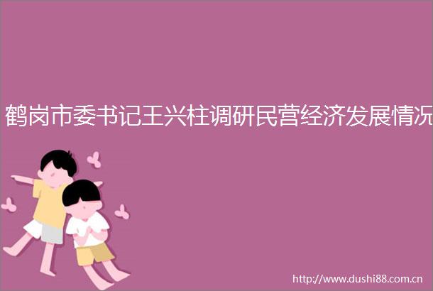 鹤岗市委书记王兴柱调研民营经济发展情况