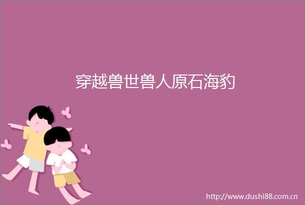 穿越兽世兽人原石海豹