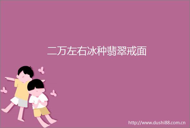 二万左右冰种翡翠戒面