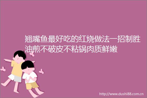 翘嘴鱼最好吃的红烧做法一招制胜油煎不破皮不粘锅肉质鲜嫩