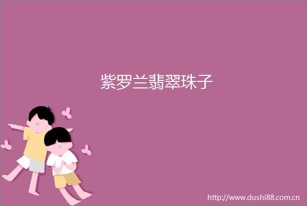 紫罗兰翡翠珠子