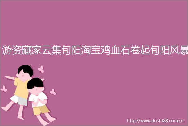 游资藏家云集旬阳淘宝鸡血石卷起旬阳风暴