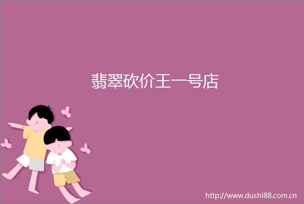 翡翠砍价王一号店