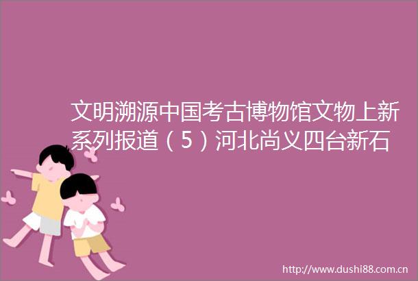 文明溯源考古博物馆文物上新系列报道（5）河北尚义四台新石器时代遗址