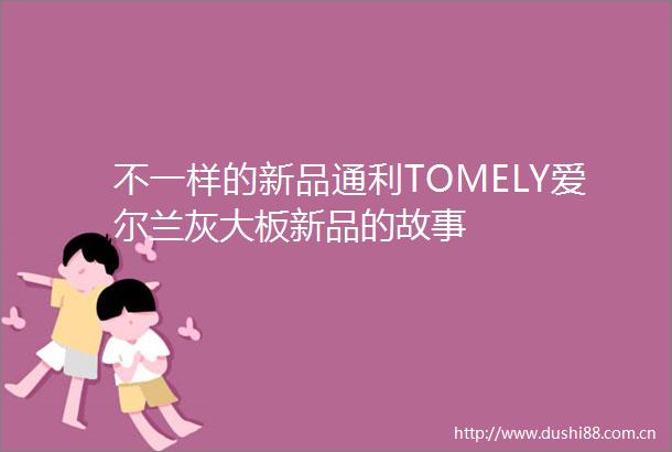 不一样的新品通利TOMELY爱尔兰灰大板新品的故事
