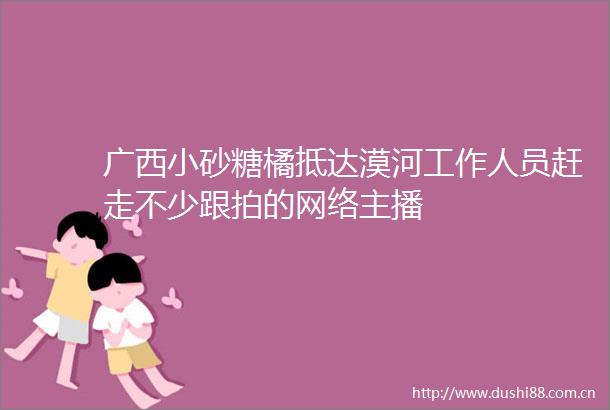 广西小砂糖橘抵达漠河工作人员赶走不少跟拍的网络主播