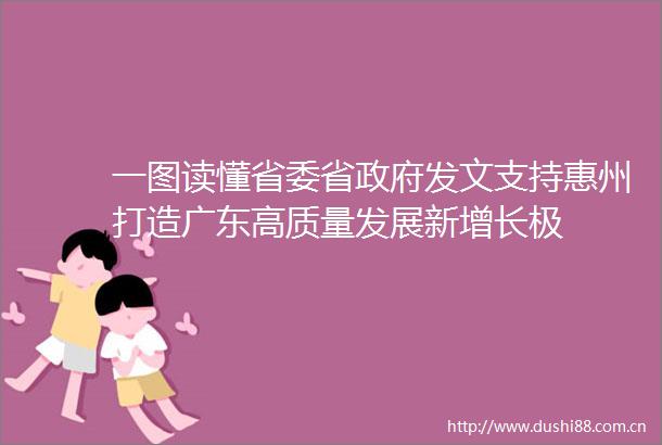 一图读懂省委省发文支持惠州打造广东高质量发展新增长极