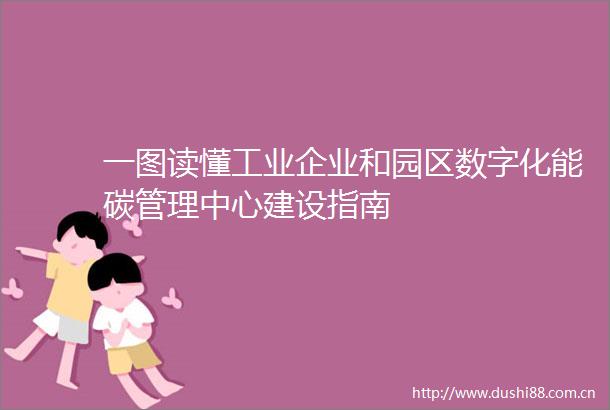 一图读懂工业企业和园区数字化能碳管理中心建设指南