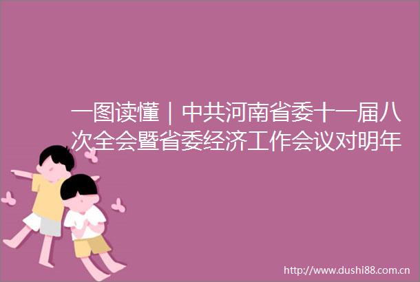 一图读懂｜河南省委十一届八次全会暨省委经济工作会议对明年经济工作作具体部署