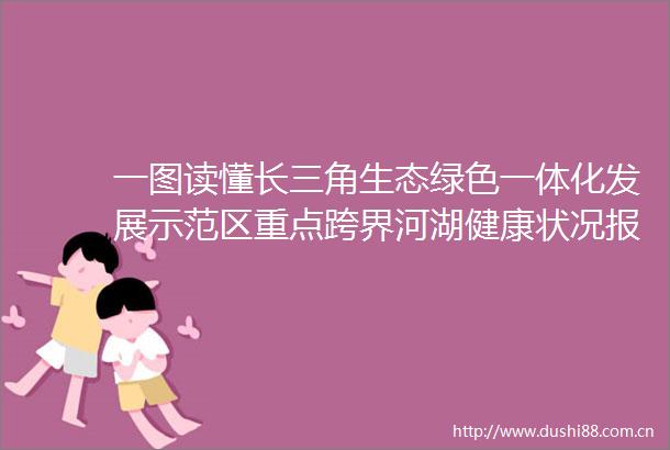 一图读懂长三角生态绿色一体化发展示范区重点跨界河湖健康状况报告（2023年）
