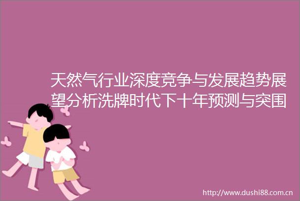 天然气行业深度竞争与发展趋势展望分析洗牌时代下十年预测与突围