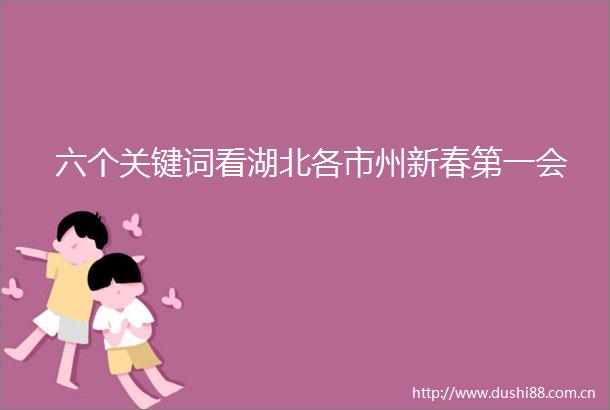 六个关键词看湖北各市州新春第一会