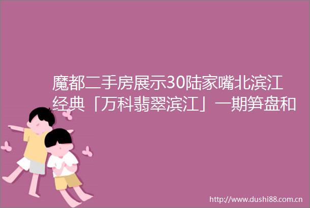 魔都二手房展示30陆家嘴北滨江经典「万科翡翠滨江」一期笋盘和出租房源推荐