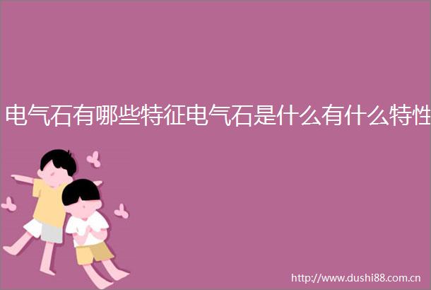 电气石有哪些特征电气石是什么有什么特性
