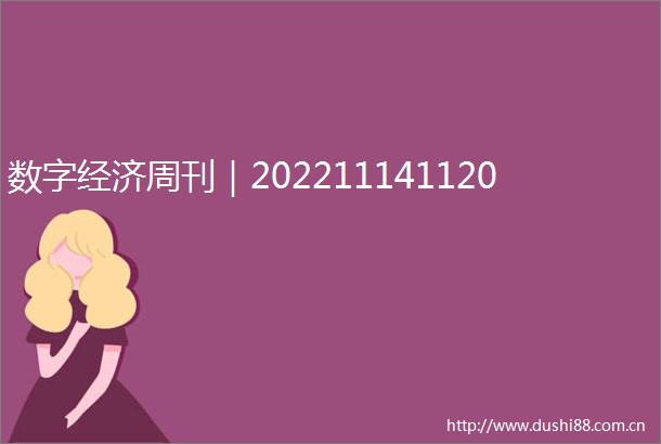 数字经济周刊｜202211141120
