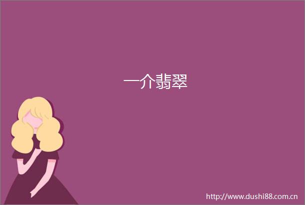一介翡翠