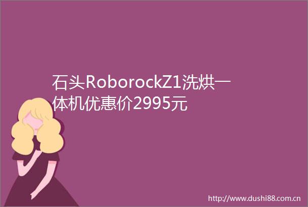 石头RoborockZ1洗烘一体机优惠价2995元