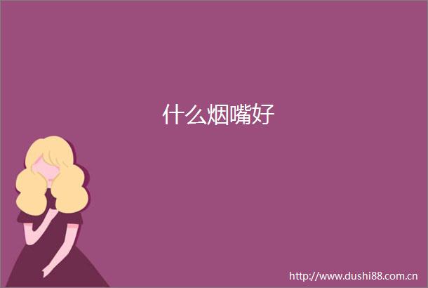 什么烟嘴好