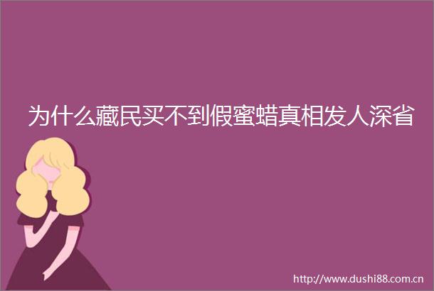 为什么藏民买不到假蜜蜡真相发人深省