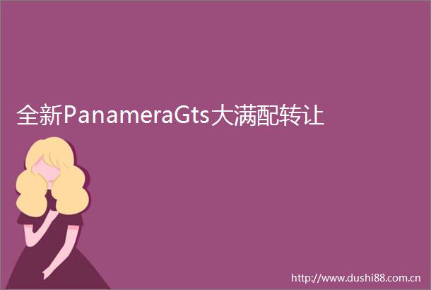 全新PanameraGts大满配转让