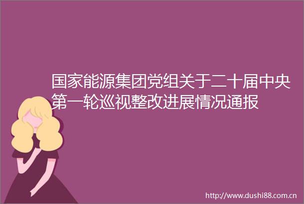 能源集团党组关于二十届中央第一轮巡视整改进展情况通报