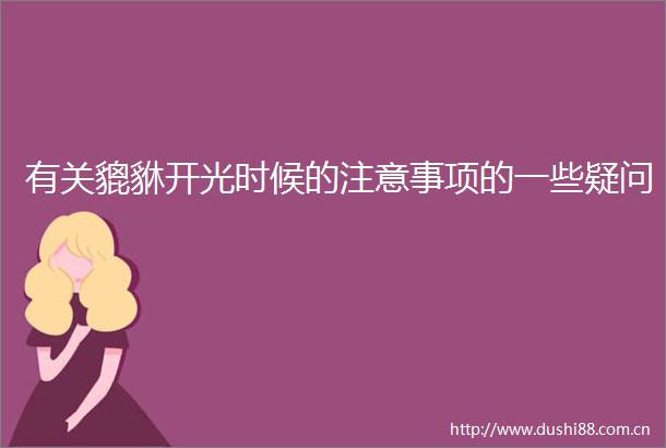 有关貔貅开光时候的注意事项的一些疑问