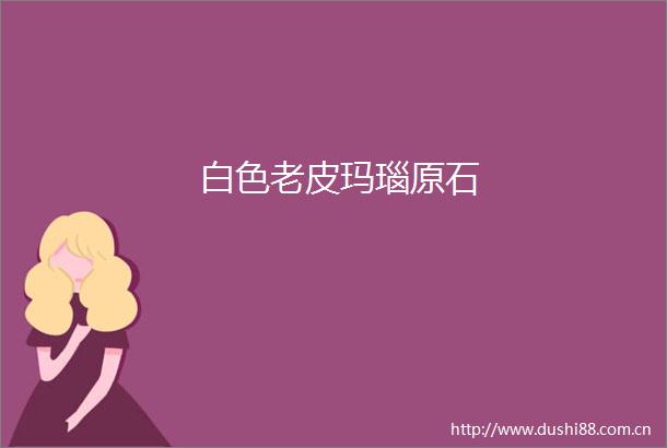 白色老皮玛瑙原石