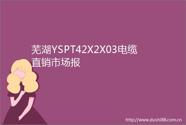 芜湖YSPT42X2X03电缆直销市场报