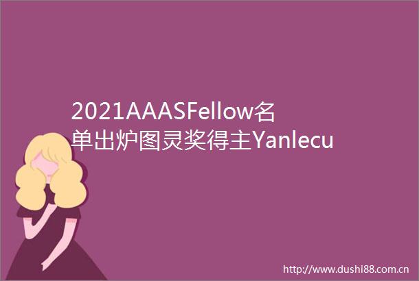 2021AAASFellow名单出炉图灵奖得主Yanlecun联想芮勇等多位人士入选