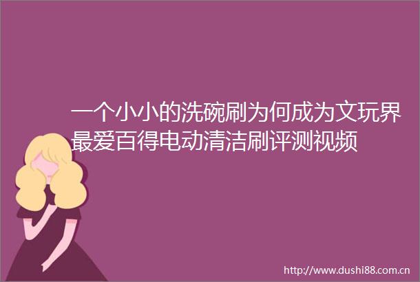 一个小小的洗碗刷为何成为文玩界最爱百得电动清洁刷评测视频