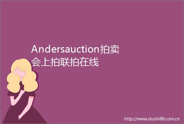 Andersauction拍卖会上拍联拍在线
