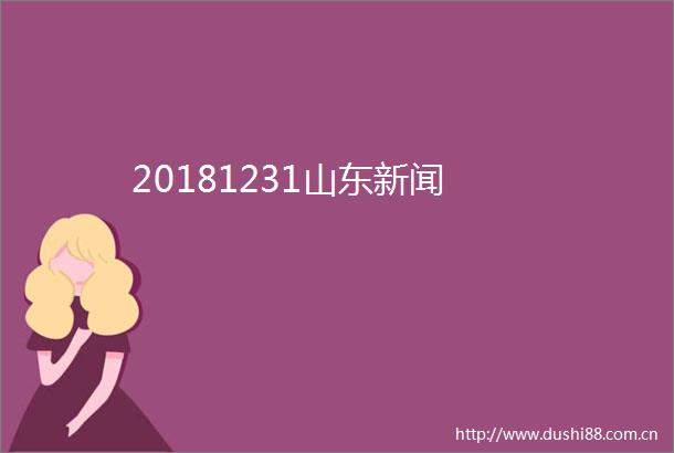 20181231山东新闻