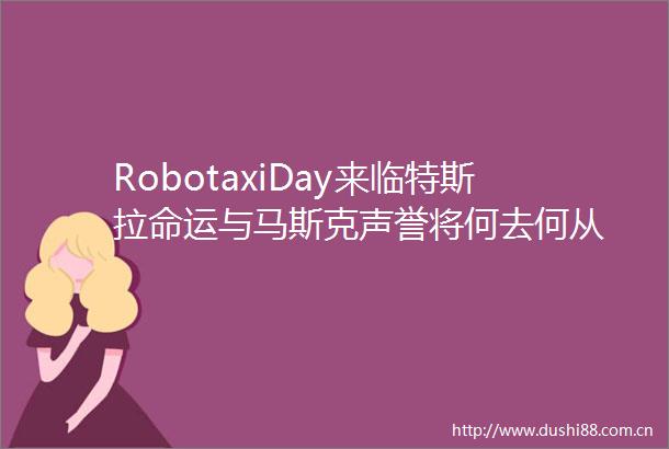 RobotaxiDay来临特斯拉命运与马斯克声誉将何去何从