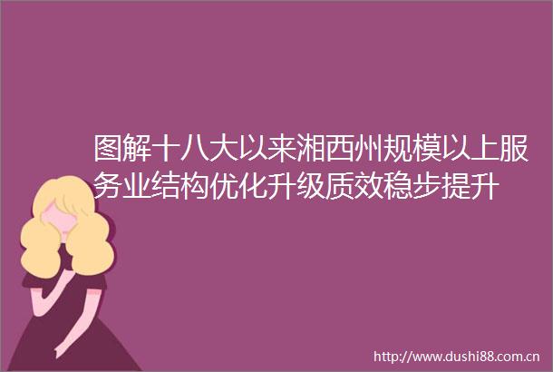 图解十八大以来湘西州规模以上服务业结构优化升级质效稳步提升