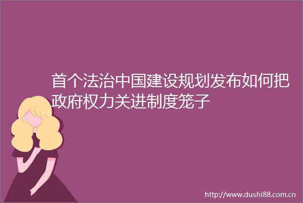 首个法治建设规划发布如何把关进制度笼子