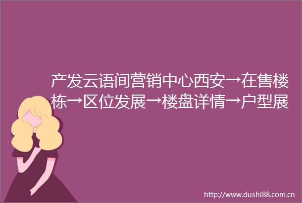 产发云语间营销中心西安→在售楼栋→区位发展→楼盘详情→户型展示