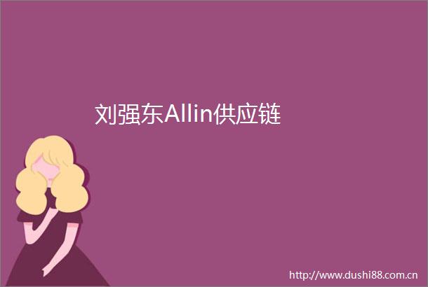 刘强东Allin供应链