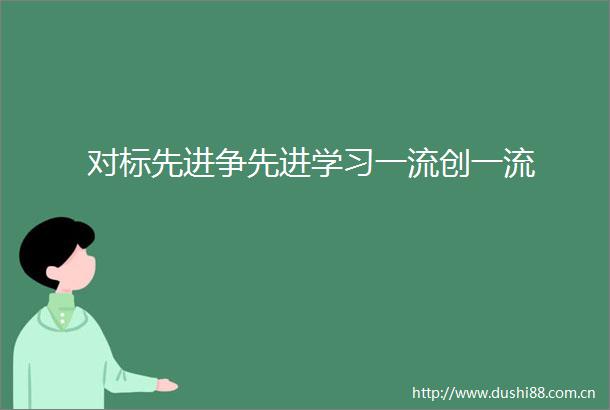 对标先进争先进学习一流创一流