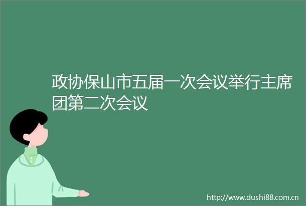 政协保山市五届一次会议举行团第二次会议