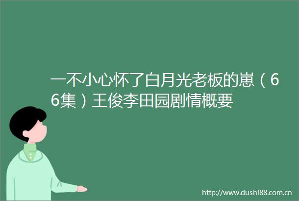 一不小心怀了白月光老板的崽（66集）王俊李田园剧情概要
