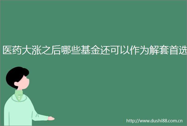 医药大涨之后哪些基金还可以作为解套首选