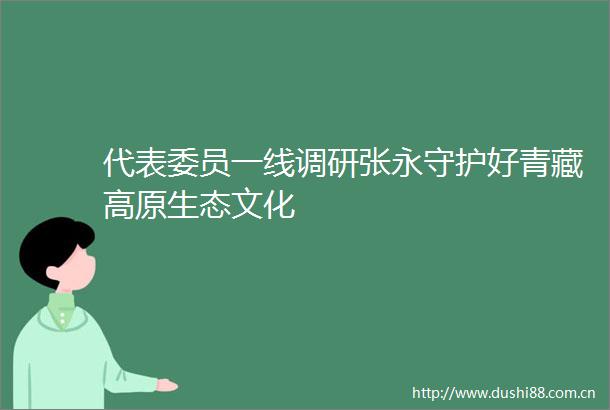 代表委员一线调研张永守护好青藏高原生态文化