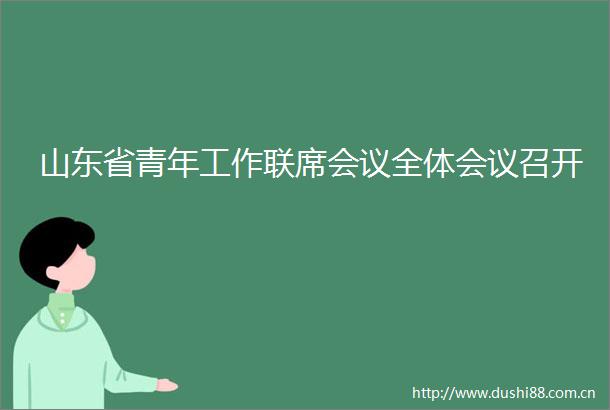 山东省青年工作联席会议全体会议召开