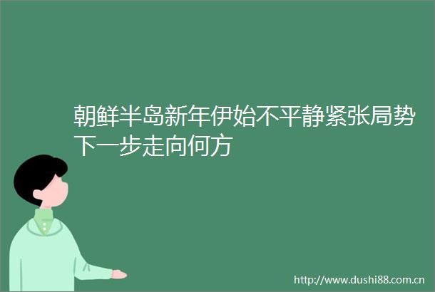 朝鲜半岛新年伊始不平静紧张局势下一步走向何方