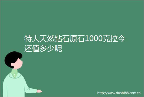 特大天然钻石原石1000克拉今还值多少呢